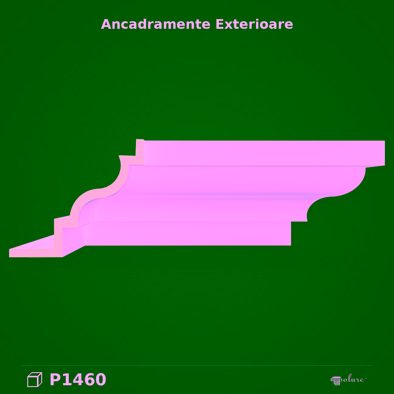 Ancadrament din poliuretan pentru fațadă 54×48 cm