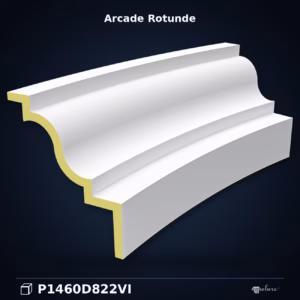 Arcadă Curbată Rotunjită din Poliuretan 54x144 cm