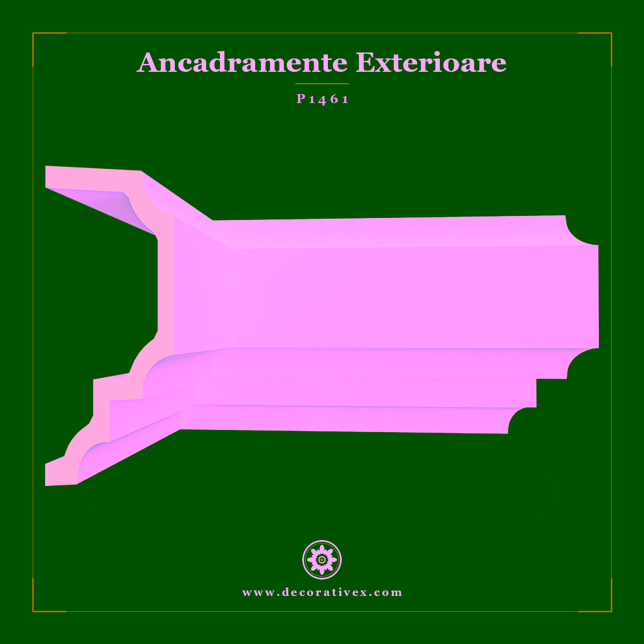 Ancadrament Fereastra si Usa din Poliuretan 15×37 cm