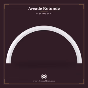 Arcadă Rotundă Curbată din Poliuretan 15x602x301 cm