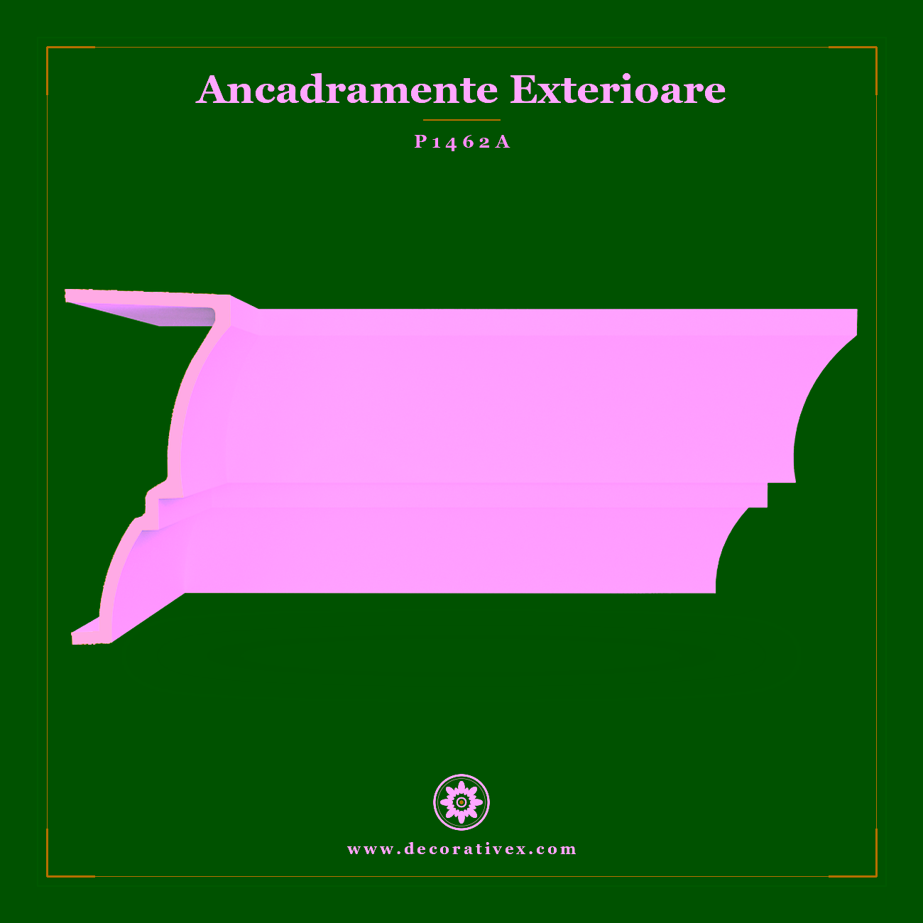 Profil Ancadrament Poliuretan 26×240 cm Usi si Ferestre