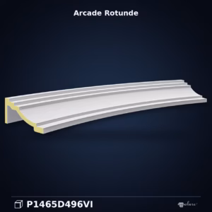 Arcadă Curbată din Poliuretan 13x144x38 cm Decorativă