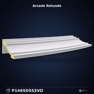 Arcadă Curbată din Poliuretan 13x119x35 cm pentru Uși și Ferestre