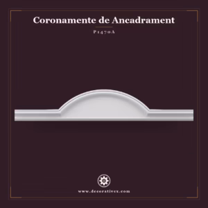 Fronton Decorativ Arcuit Poliuretan pentru Uși și Ferestre 11x42 cm