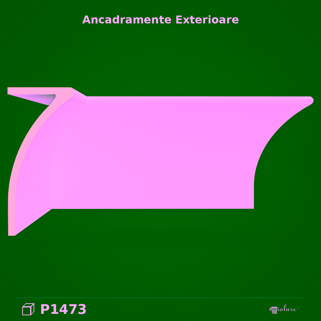 Ancadrament Profil Poliuretan 24×54 cm pentru Fatade