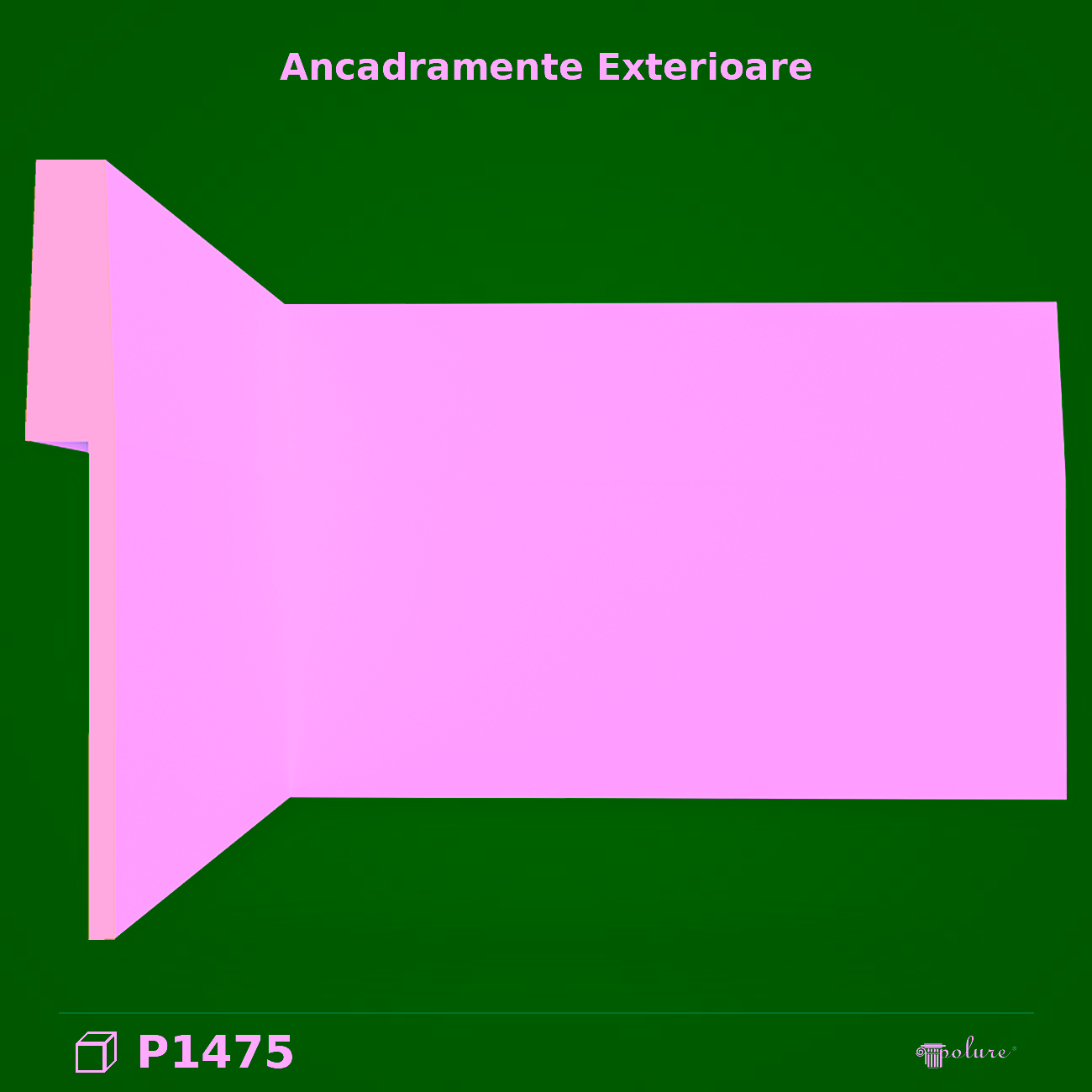Ancadrament din Poliuretan 36 cm pentru Uși și Ferestre