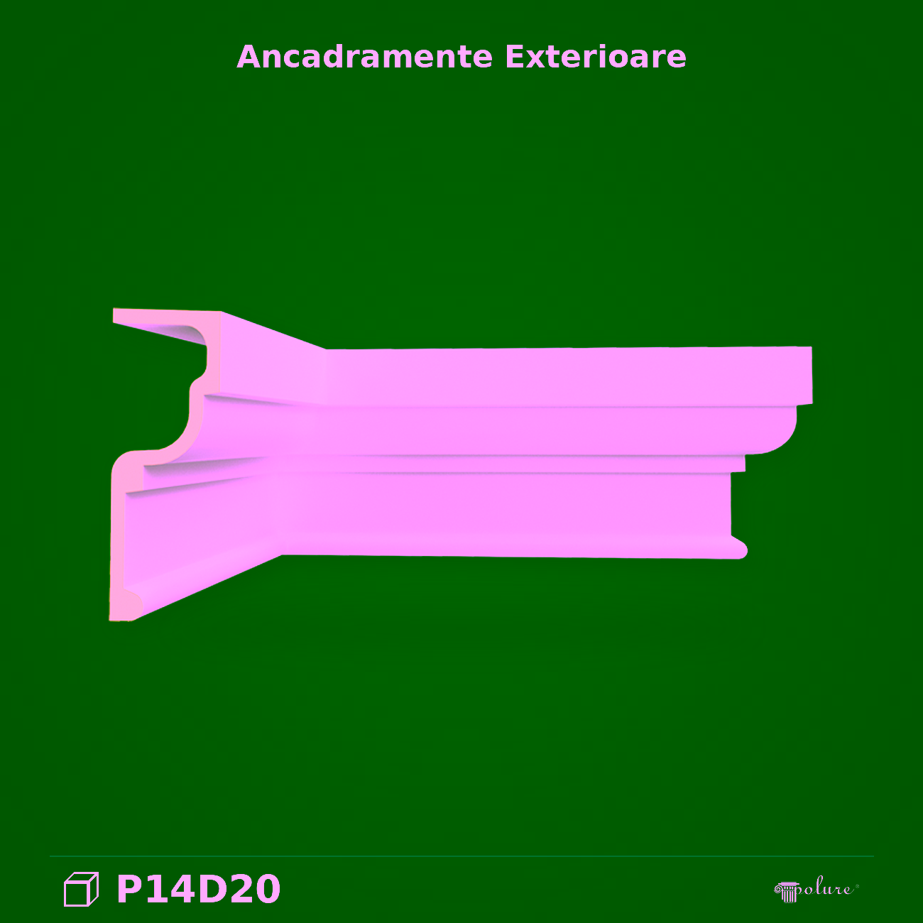 Ancadrament Poliuretan 5×13 cm Pentru Ferestre și Uși