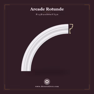Arcadă Rotundă din Poliuretan 53x53 cm pentru Uși și Ferestre