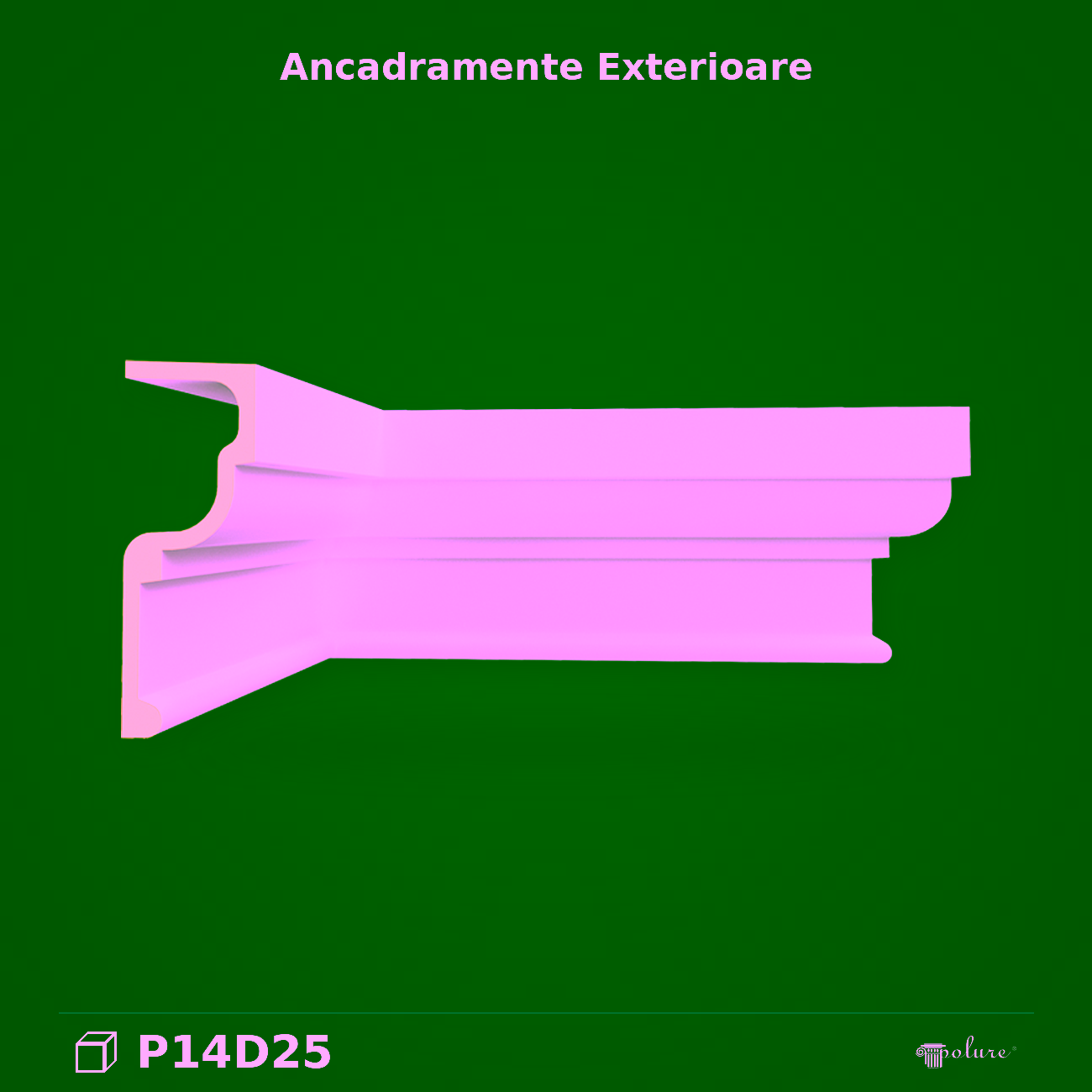 Ancadrament Decorativ Profil Poliuretan 6×16 cm Neted