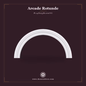 Arcadă Semicirculară Poliuretan 6x132x66 cm