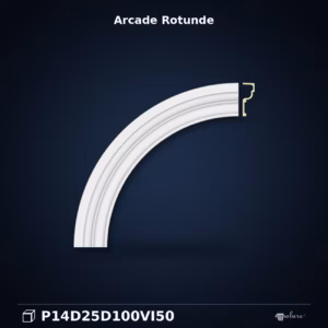Arcadă Rotundă din Poliuretan 66x66 cm pentru Nișe și Uși