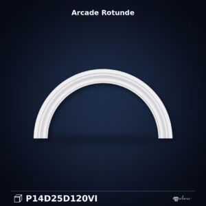 Arc Semicircular Din Poliuretan 6x152x76 cm Decorativ