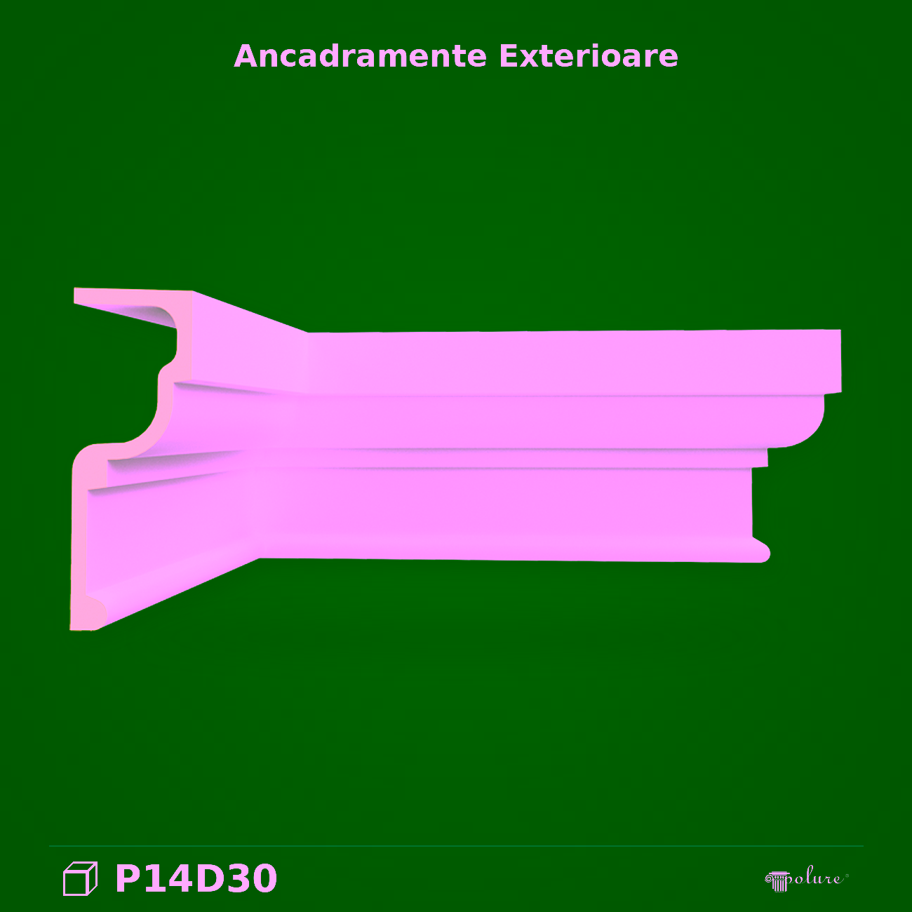 Profil Ancadrament Decorativ din Poliuretan 19×7 cm