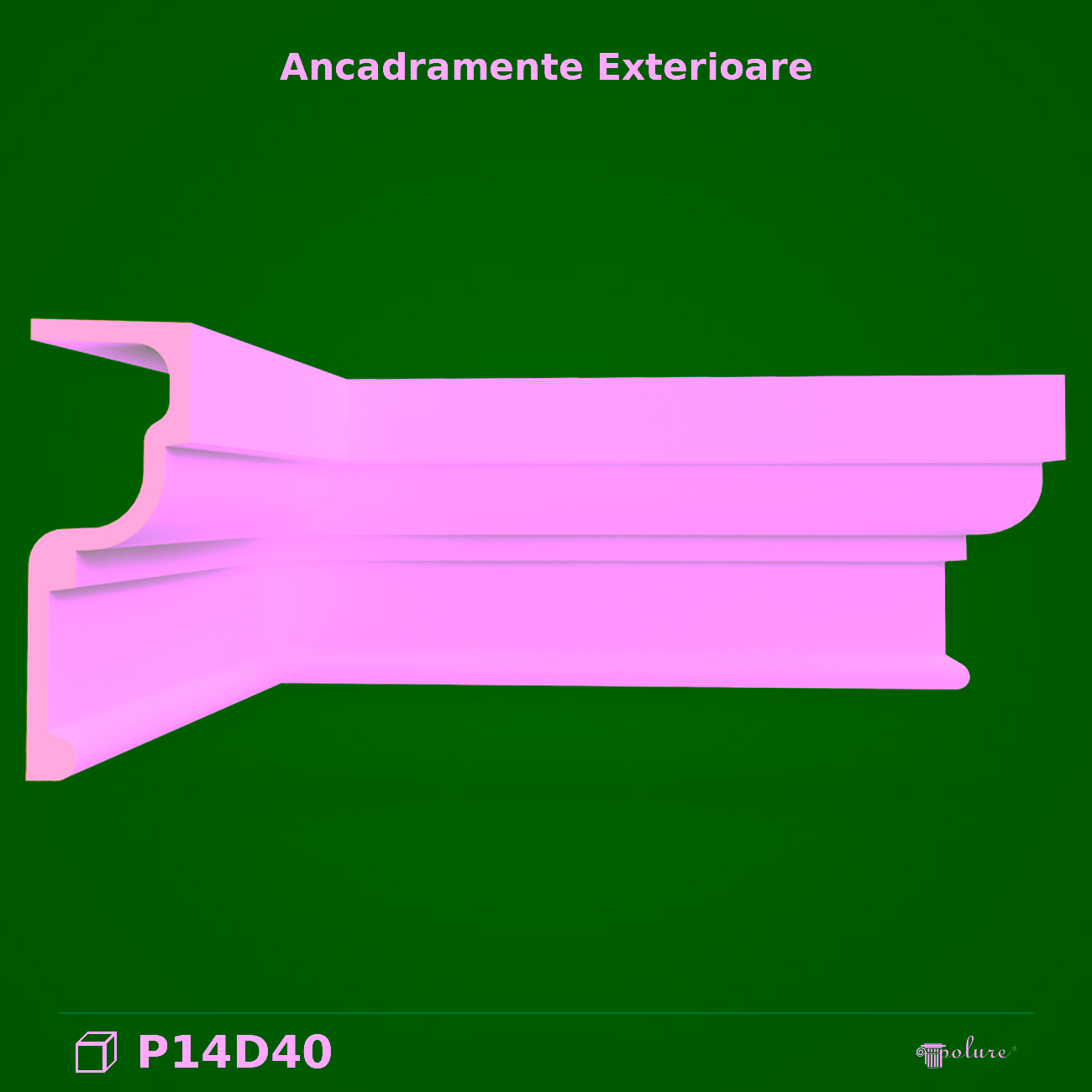 Profil Ancadrament Poliuretan 9×26 cm Ferestre și Uși