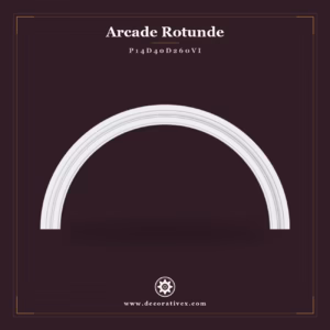 Arcada Decorativa Poliuretan 9x311 cm Model Rotund