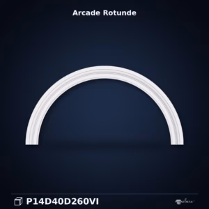 Arcada Decorativa Poliuretan 9x311 cm Model Rotund