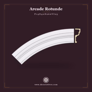 Arcadă Decorativă Rotundă din Poliuretan R130 9x110 cm