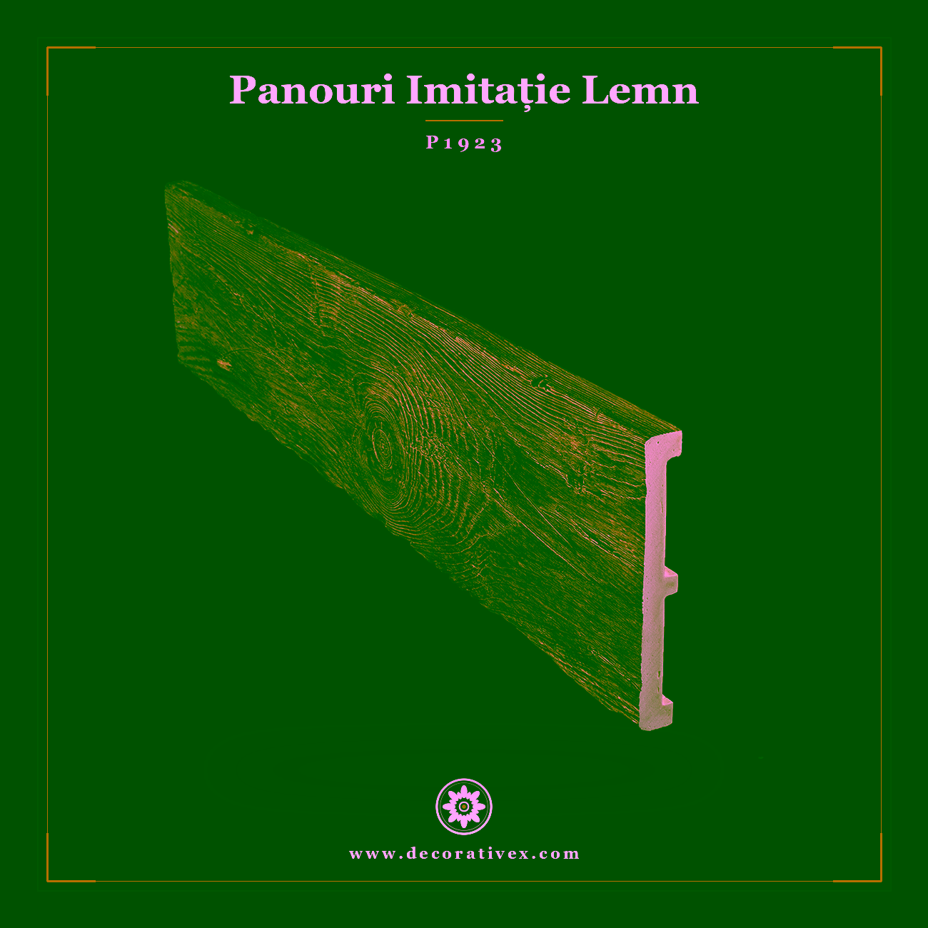 Panou Poliuretan Aspect Lemn Rustic P1923 3x300x23 cm