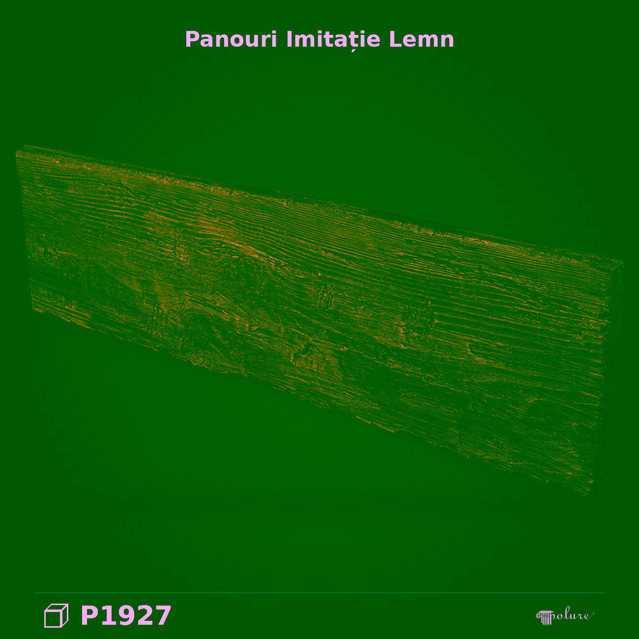 Panou Decorativ Aspect Lemn Rustic 3×27 cm Poliuretan