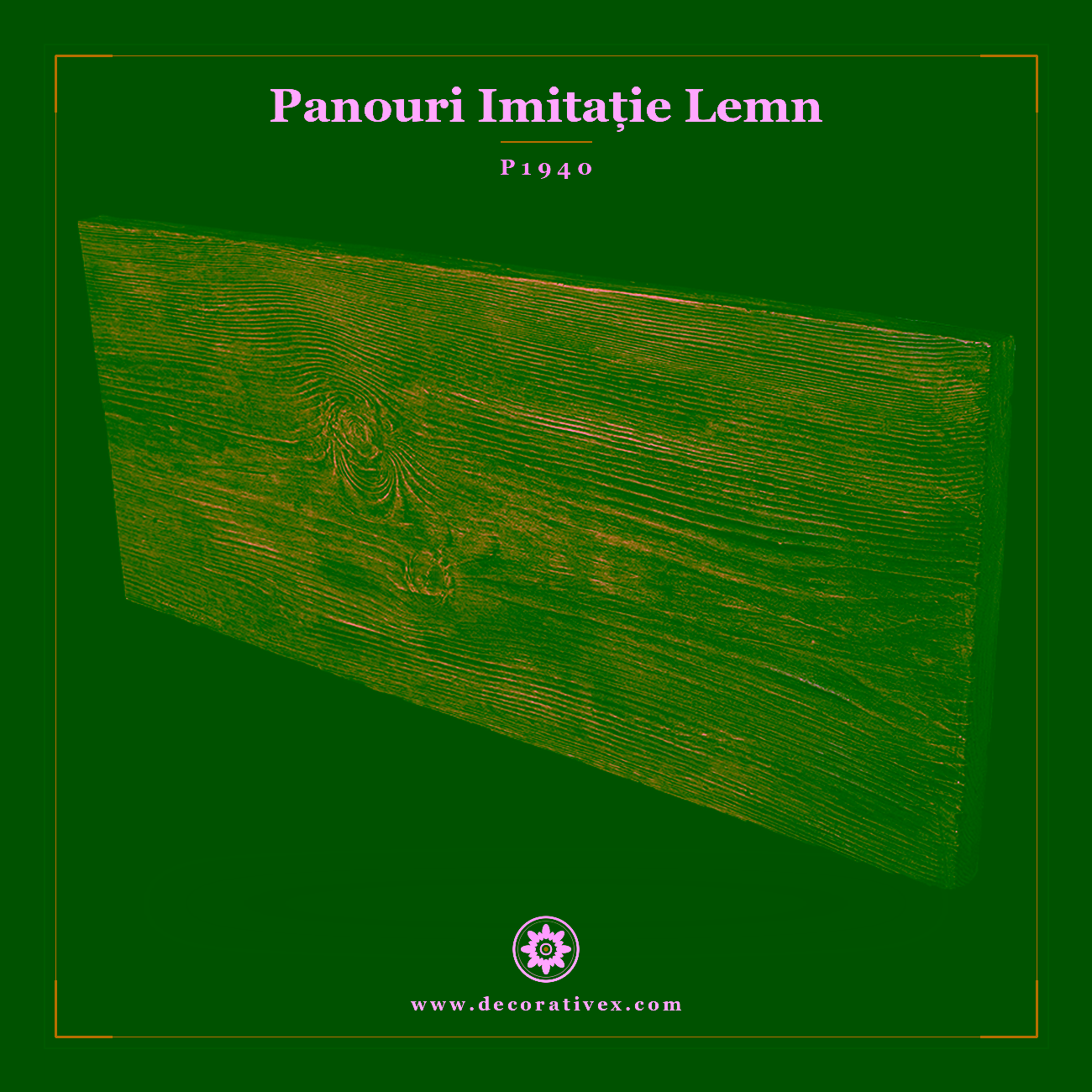 Panou Grindă Lemn Rustic din Poliuretan 4x300x42 cm