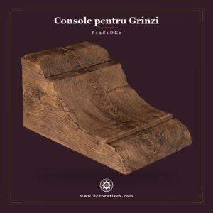 Consola Poliuretan Aspect Lemn Rustic 29x35x55 cm