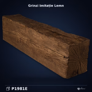 Grindă Decorativă Poliuretan Aspect Lemn 20x25x300 cm
