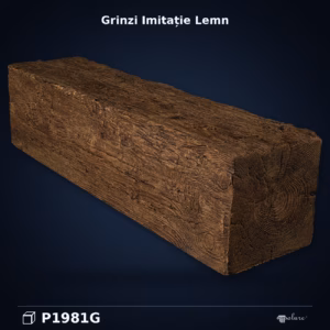 Grindă Rustică din Poliuretan 26x300x26 cm Model Buștean