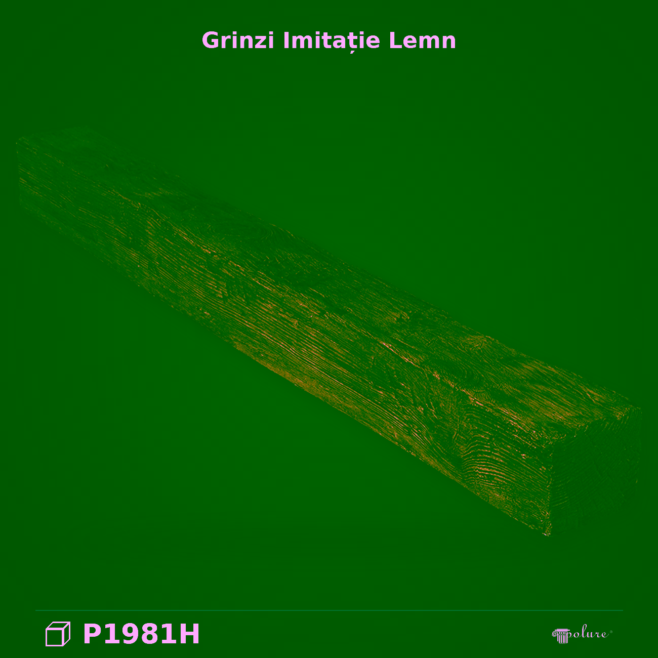 Grindă Decorativă din Poliuretan Densi 10x10x300 cm