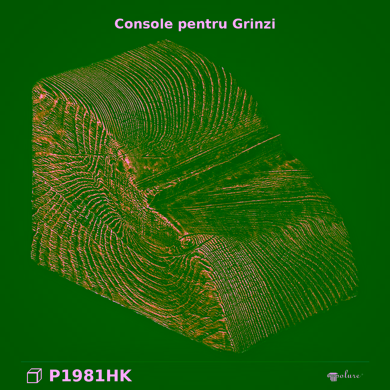 Consolă Poliuretan Aspect Lemn 10×10 cm Grindă Rustică