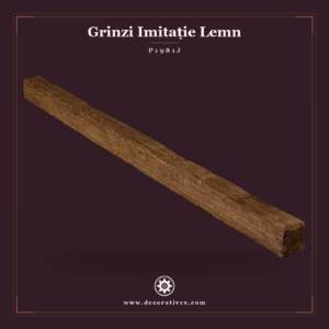 Grinda Decorativa Poliuretan Aspect Lemn Rustic 5x5 cm