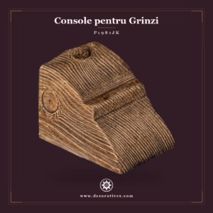 Consolă Poliuretan Aspect Lemn pentru Grinzi 5x5x7 cm