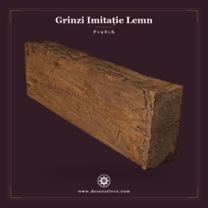 Grindă Rustic Decorativă din Poliuretan 15x31 cm