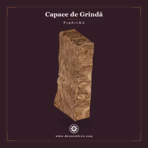 Capac Grinda si Bustean Rustic Poliuretan 15x7x3 cm