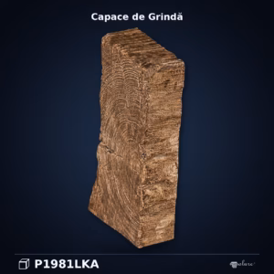 Capac Grinda si Bustean Rustic Poliuretan 15x7x3 cm