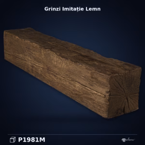 Grindă Decorativă din Poliuretan 20x300x20 cm Aspect Lemn