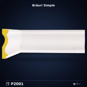 Bordură din Poliuretan 12 cm Profil Neted P2001