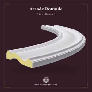 Arcadă curbată din poliuretan 3x93x26 cm pentru uși