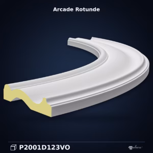 Arcadă curbată din poliuretan 3x93x26 cm pentru uși
