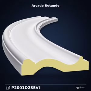 Arcada Curba Poliuretan 3x113x22 cm Profil Neted