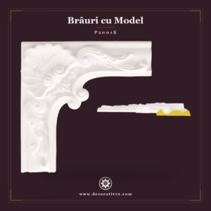 Element Colț Bordură Decorativă Poliuretan 46x46 cm