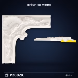 Colțar Decorativ din Poliuretan Bordură 56x56x6 cm
