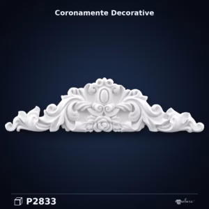 Fronton Decorativ din Poliuretan 83x23 cm pentru Uși și Ferestre