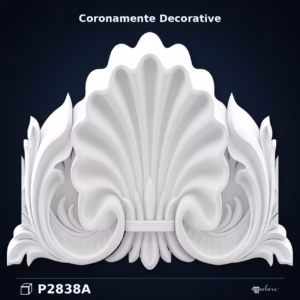 Fronton Poliuretan Decorativ cu Motive Acanta 58x71 cm