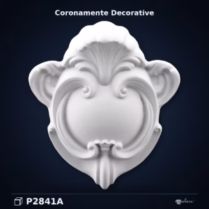 Fronton Decorativ din Poliuretan cu Volute 19x47x52 cm