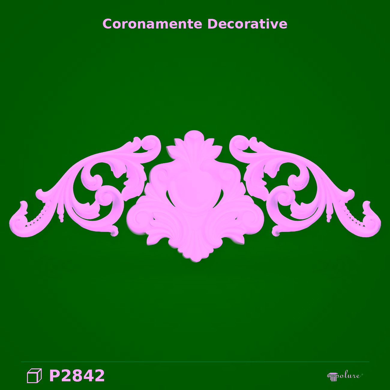 Fronton Clasic Decorativ din Poliuretan 21x266x91 cm