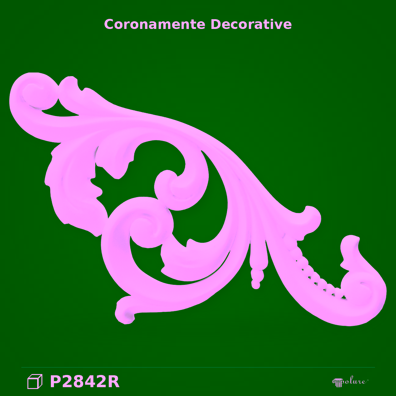 Coronament Decorativ din Poliuretan 9x107x72 cm