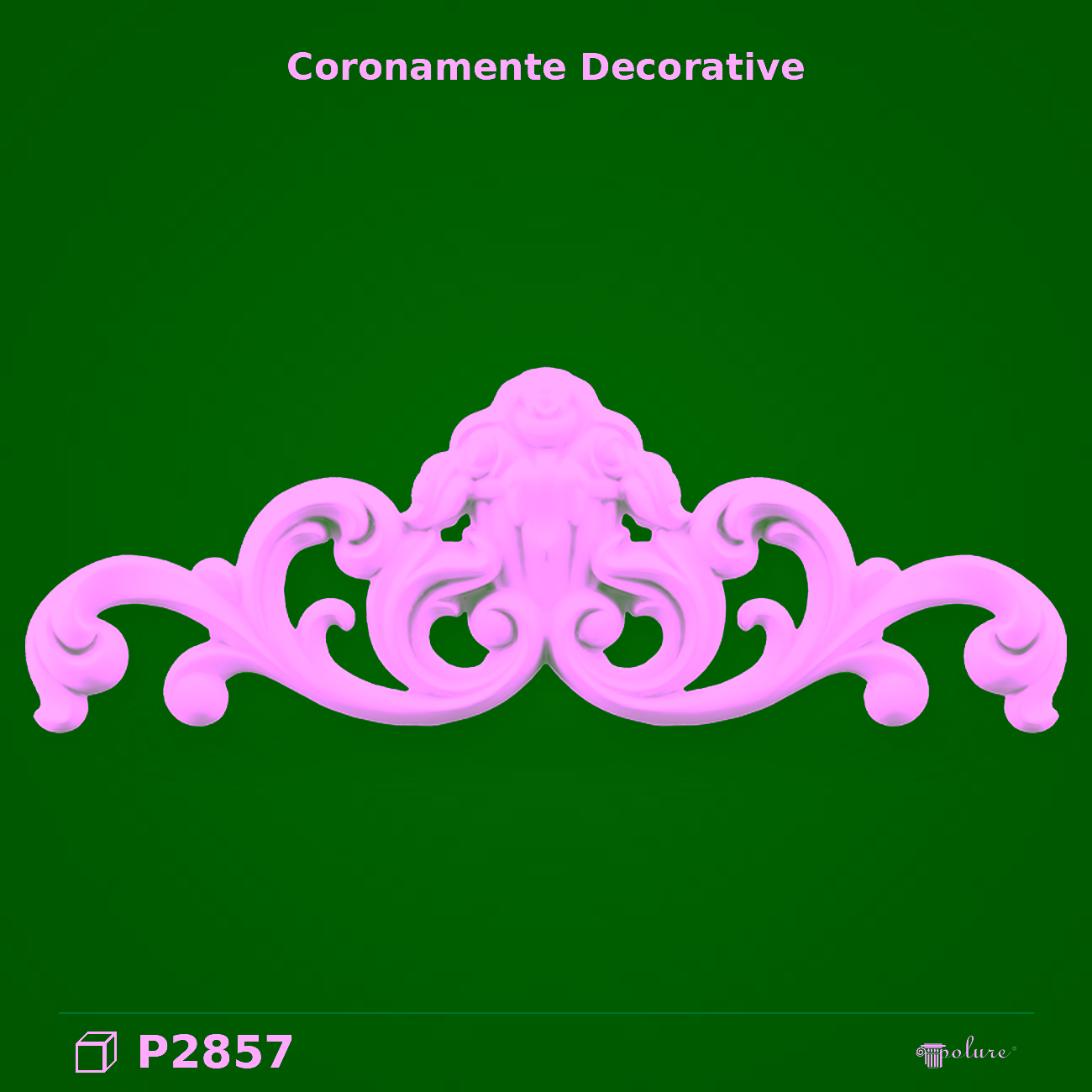 Fronton Decorativ Poliuretan 5x89x31 cm Clasic