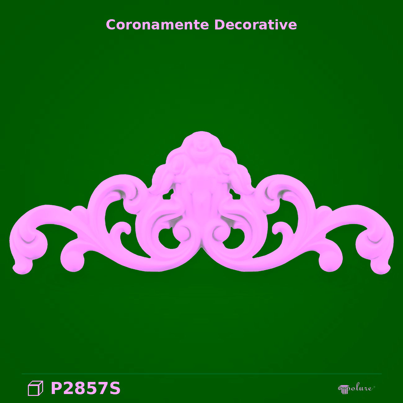 Element Decorativ Coronament din Poliuretan 3x60x22 cm