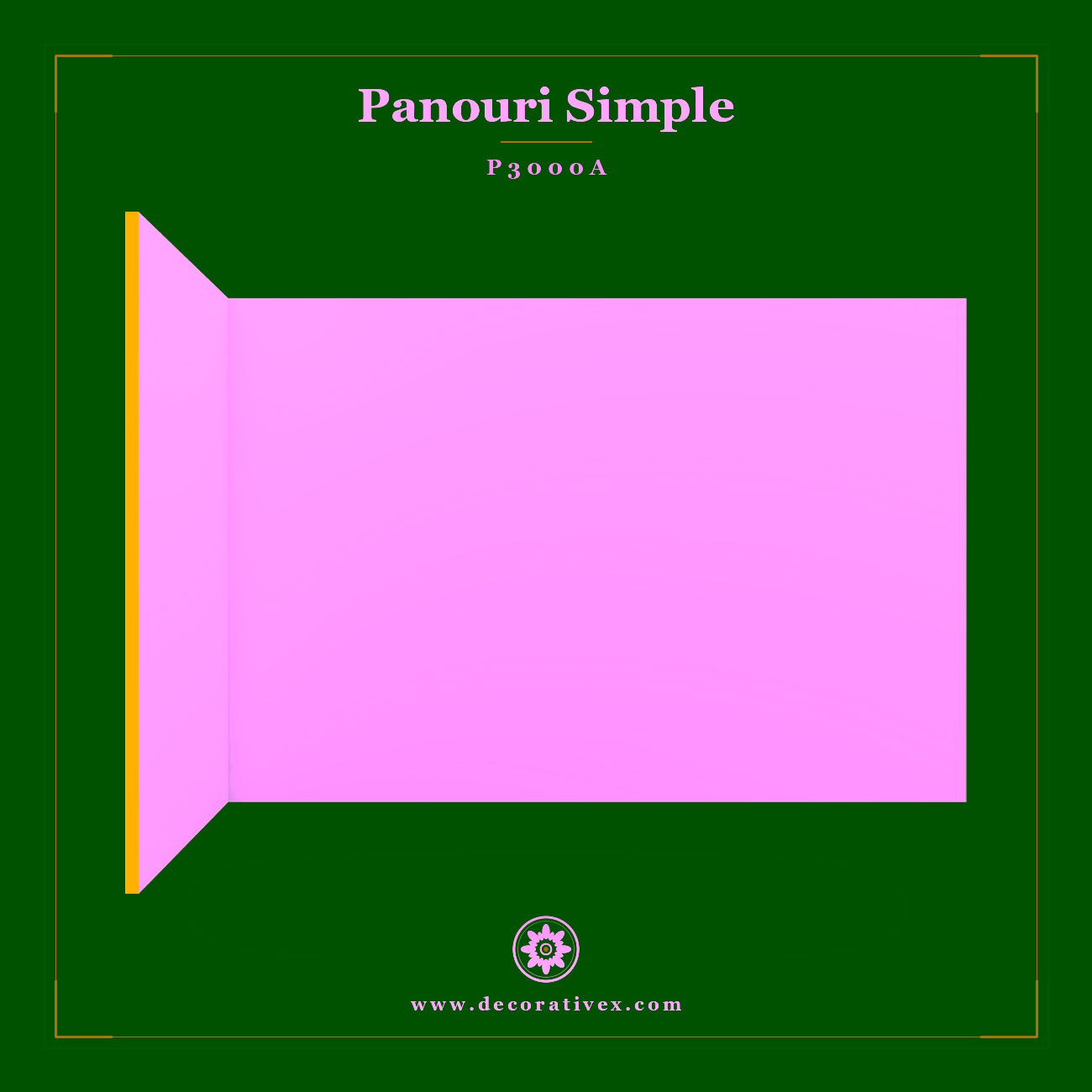 Panou Perete Poliuretan Neted 97×288 cm pentru Interior