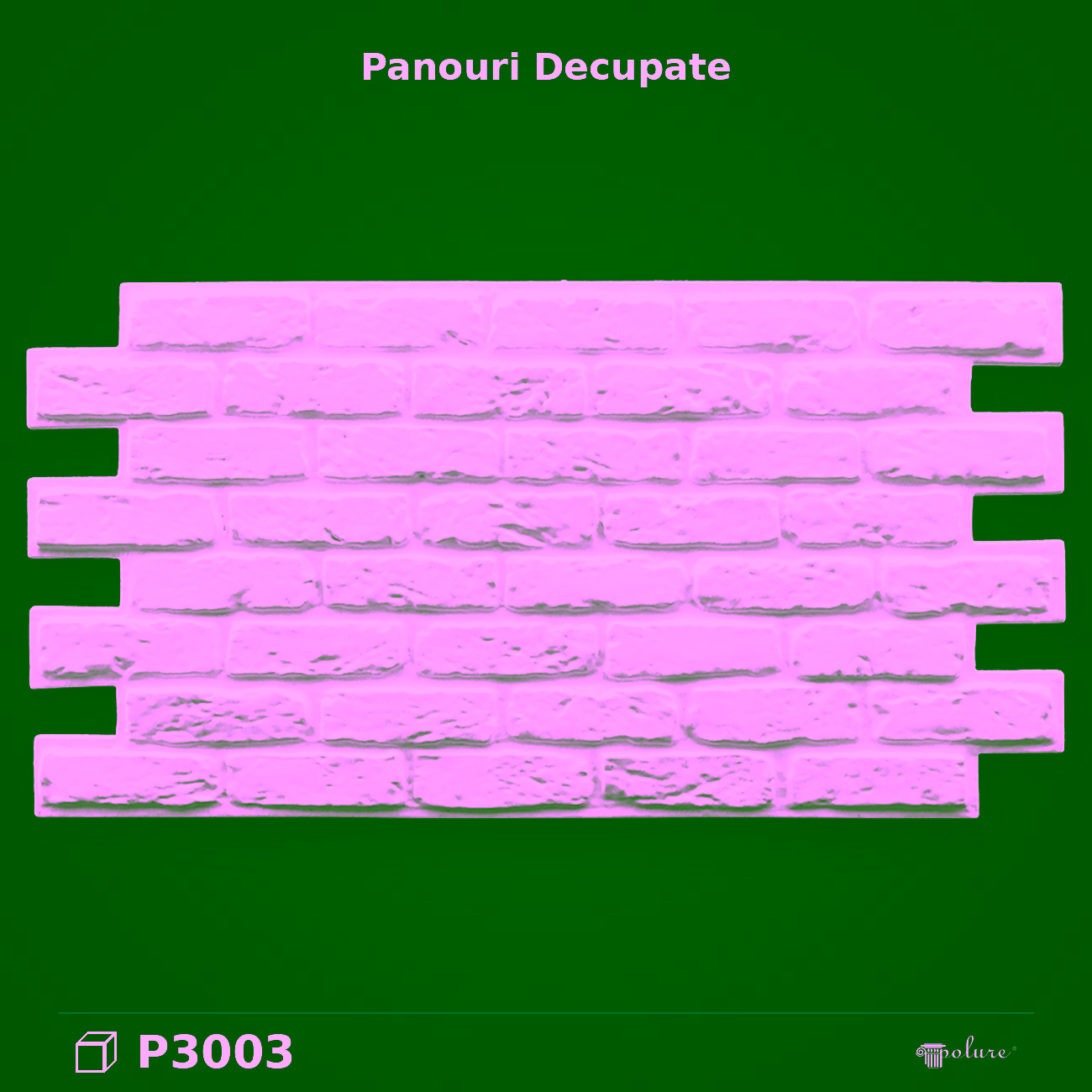 Panou Decorativ din Poliuretan Aspect Cărămidă 65×125 cm